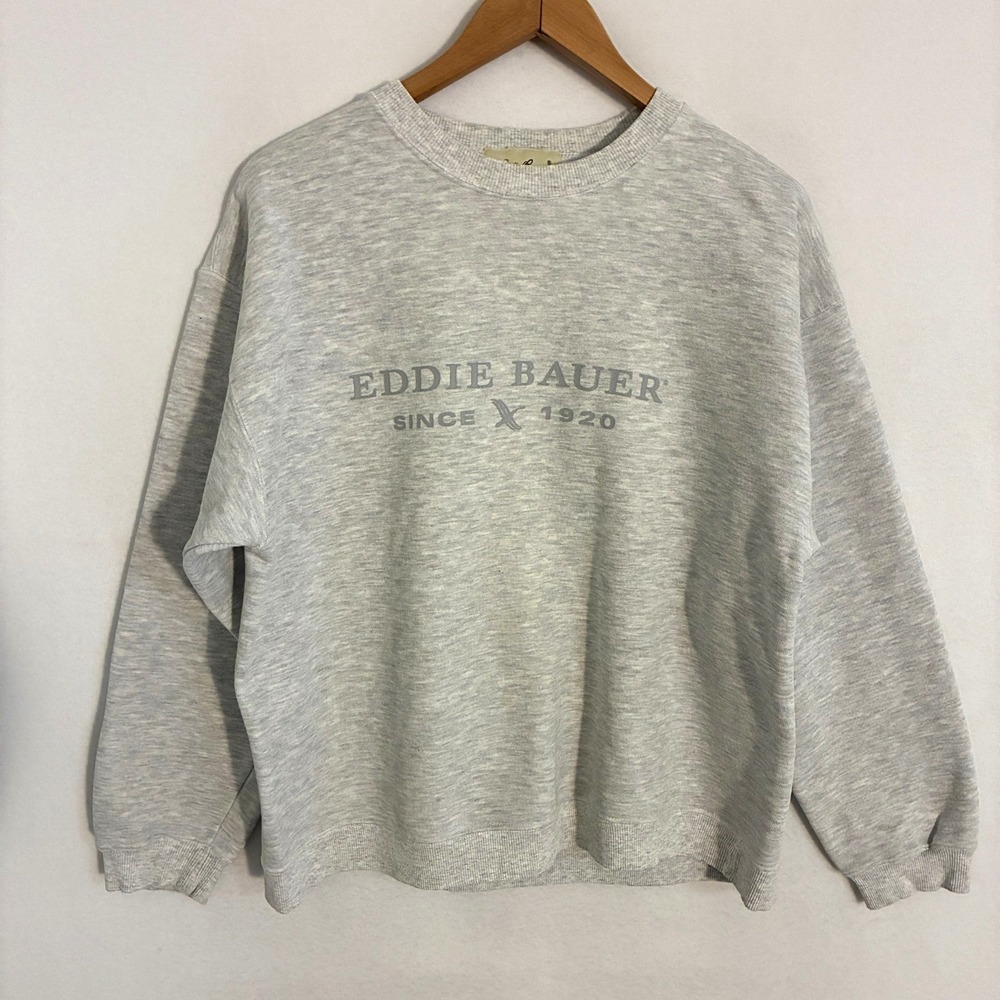 Vtg 90s Eddie Bauer USA Made Sweatshirt Men's M Goose Crewneck Pullover Outdoor